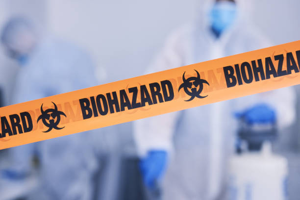 Professional Biohazard Cleanup technician working in Milford Center, OH